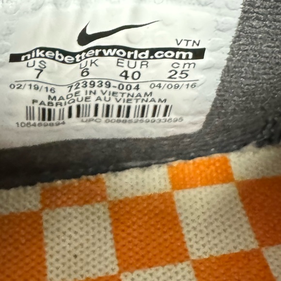 EUC Nike Free TR 5.0 V6 TB Tennessee Vols Smokey Gray Shoes Men’s 7 women 8.5 - Picture 12 of 13